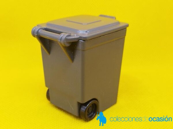 Playmobil Contenedor de basura gris, accesorio - Imagen 3