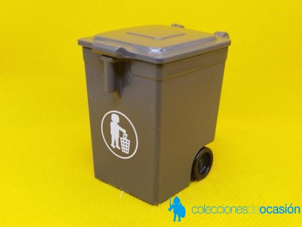 Playmobil Contenedor de basura gris, accesorio