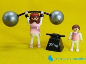 Playmobil Forzudo de circo con aprendiz