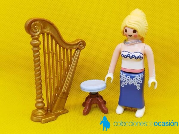 Playmobil Mujer con arpa, arpista - Imagen 2