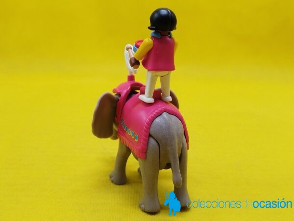 Playmobil Niña con tambor sobre cría de elefante - Imagen 5