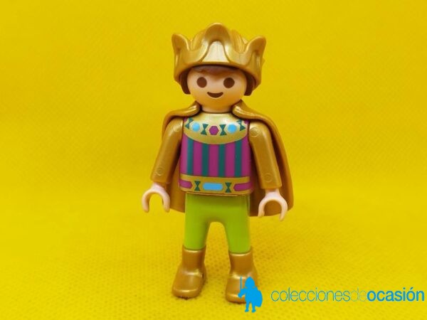 Playmobil Niño medieval, príncipe con capa dorada
