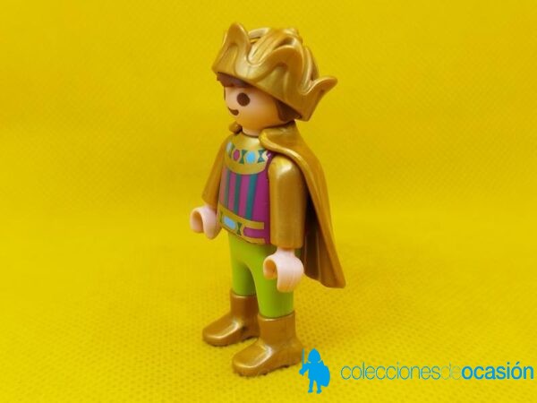 Playmobil Niño medieval, príncipe con capa dorada - Imagen 2