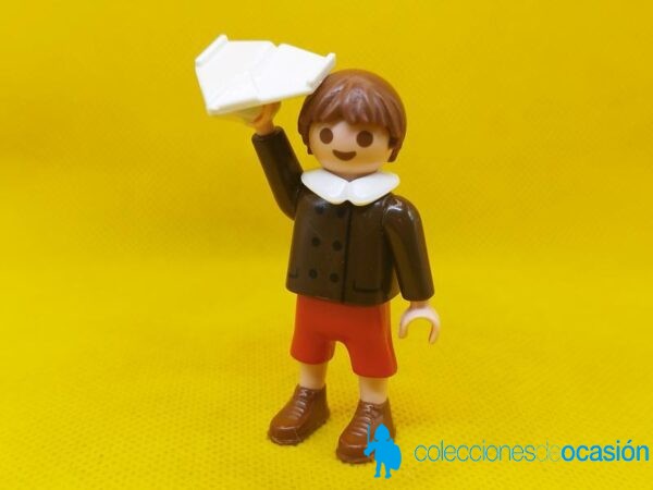 Playmobil Niño vintage con avión de papel