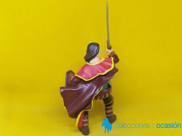 Papo caballero medieval con espada y escudo - Imagen 3