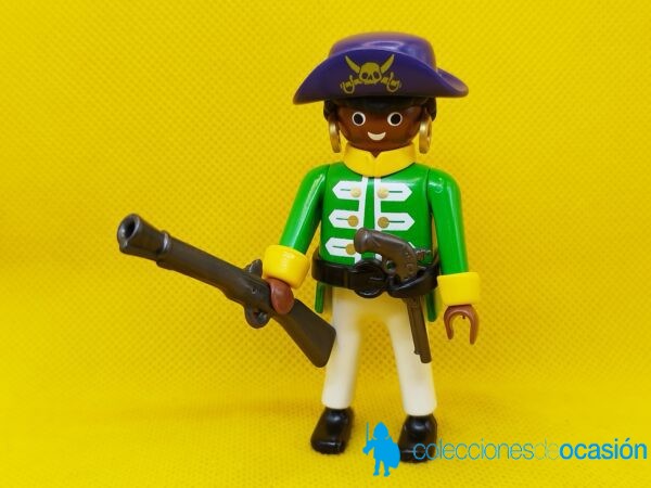 Playmobil Pirata negro con casaca verde
