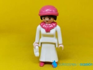 Playmobil Señora de época con vestido blanco, mujer vintage