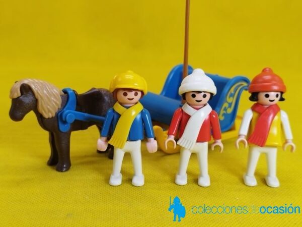 Playmobil Trineo azul con poni REF 3391 - Imagen 4