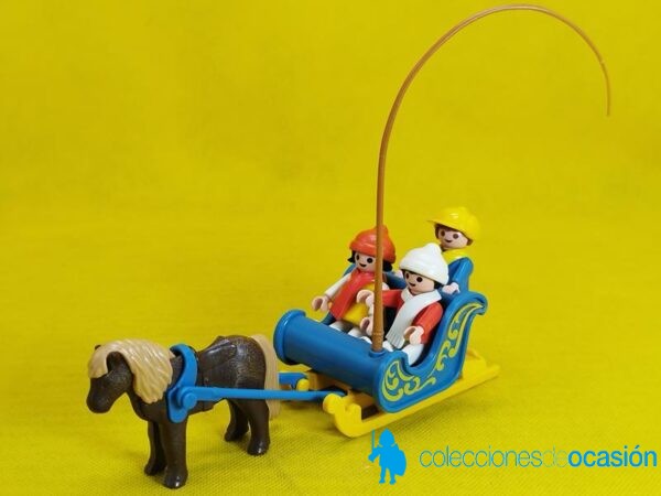 Playmobil Trineo azul con poni REF 3391 - Imagen 3