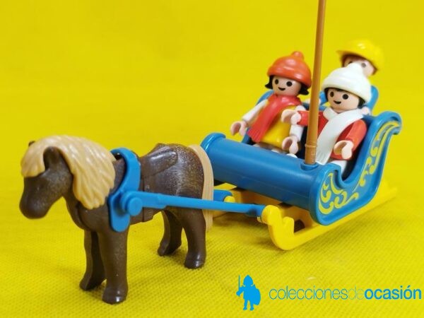 Playmobil Trineo azul con poni REF 3391 - Imagen 2