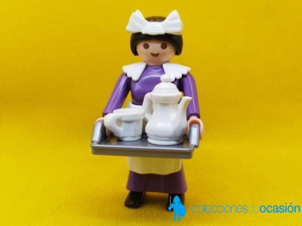 Playmobil Asistenta vintage, doncella con bandeja