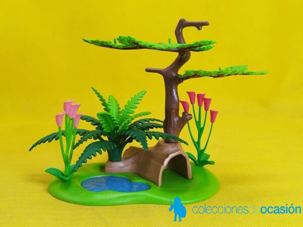 Playmobil Estanque con madriguera y árbol