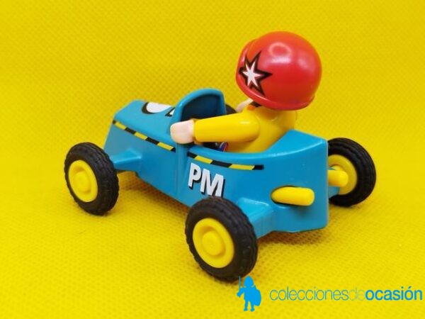 Playmobil Niño con car azul, niño city - Imagen 4