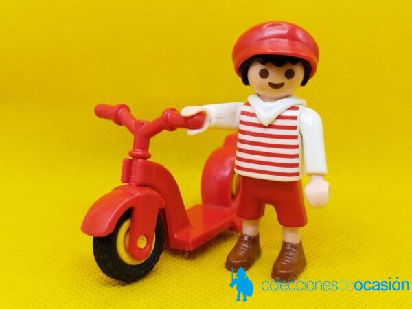 Playmobil Niño victoriano con patinete, niño vintage