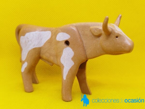 Playmobil Toro marrón con manchas blancas - Imagen 2