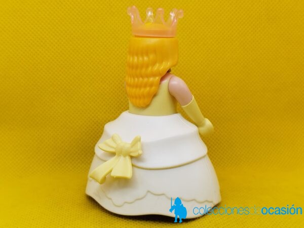 Playmobil Princesa con corona rosa, reina con guantes largos amarillos - Imagen 4