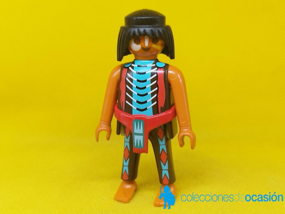 Playmobil Guerrero indio descalzo, apache descalzo