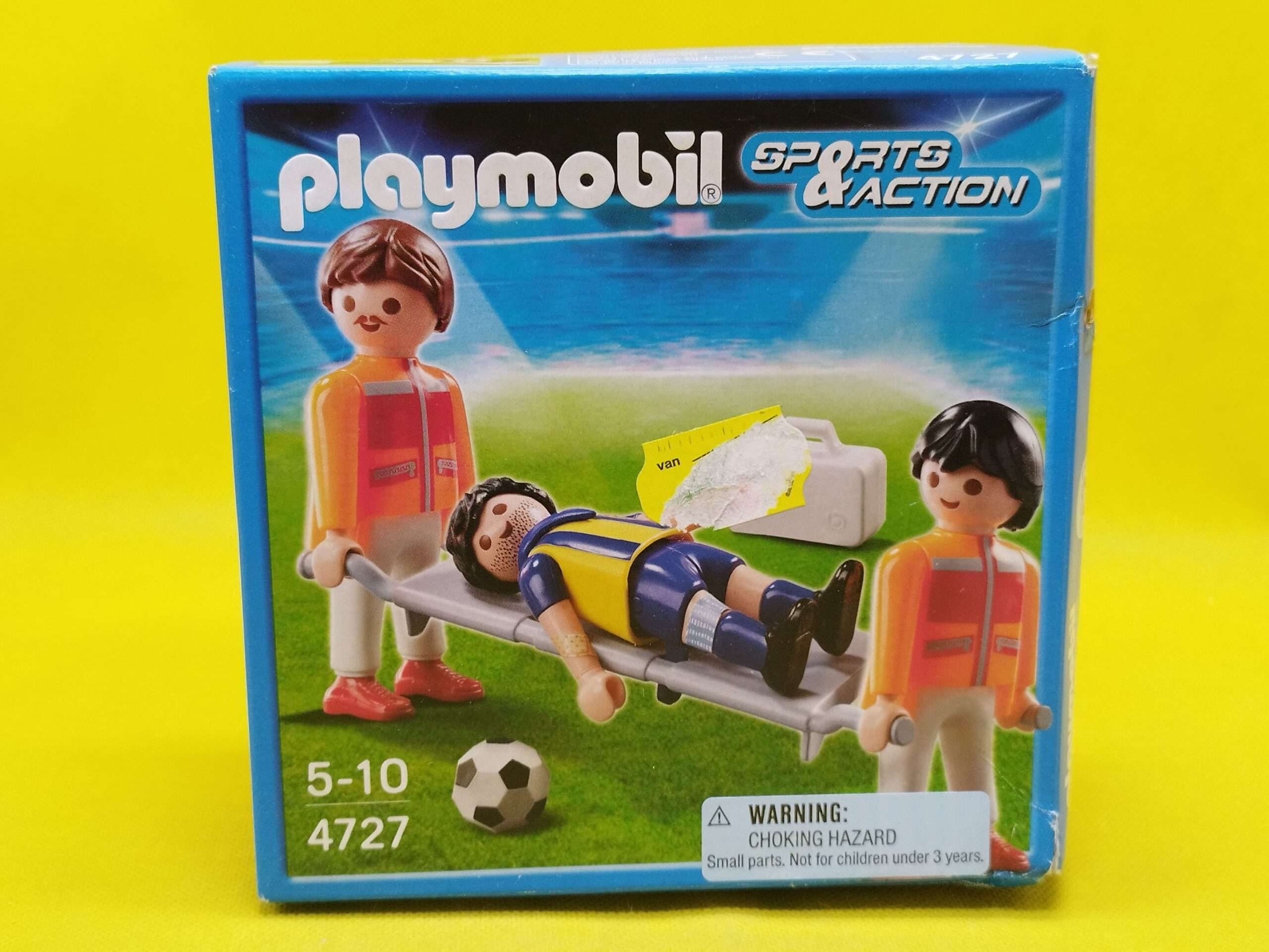 Playmobil Camilleros y jugador de fútbol lesionado REF 4727