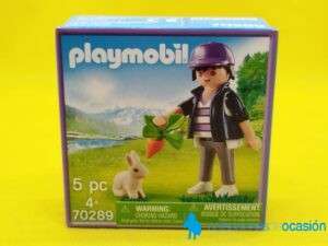 Playmobil Chico con conejo MILKA ref 70289, figura exclusiva