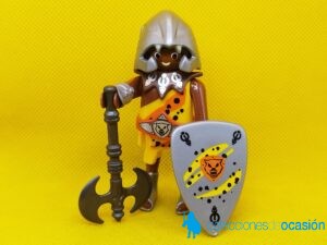 Playmobil Gladiador negro con equipación de leopardo, gladiador del coliseo