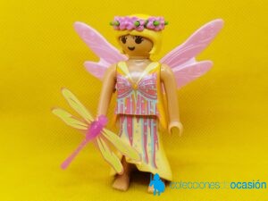Playmobil Hada con alas rosas y libélula
