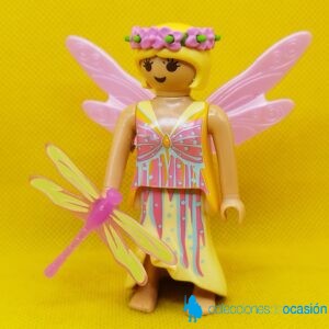 Playmobil Hada con alas rosas y libélula
