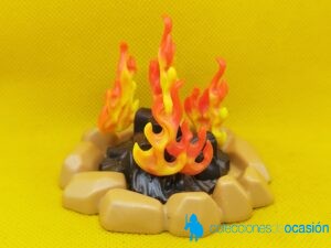 Playmobil Hoguera con circulo de piedras, fuego