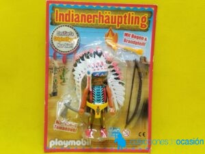 Playmobil Jefe indio con arco y flecha con llama