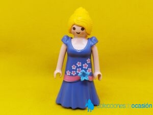 Playmobil Mujer city con vestido de fiesta azul