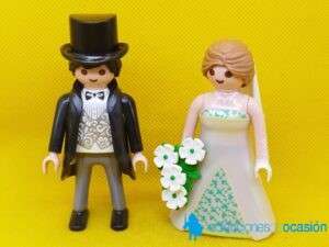 Playmobil Pareja de novios, novios con ramo de flores