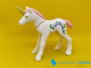 Playmobil Pequeño unicornio decorado con pelo rosa