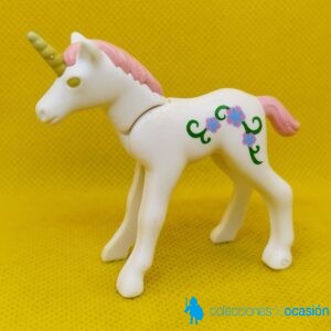 Playmobil Pequeño unicornio decorado con pelo rosa