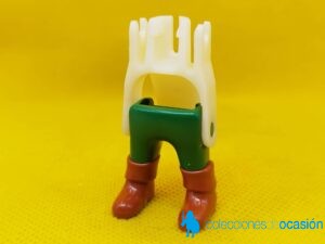Playmobil Piernas medievales de enano, pantalones verdes con bota marrón