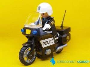 Playmobil Policía con moto negra REF 5013
