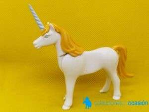 Playmobil Unicornio con pelo dorado, animal mitológico
