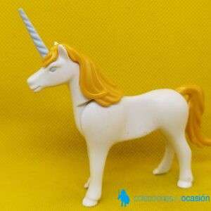 Playmobil Unicornio con pelo dorado, animal mitológico