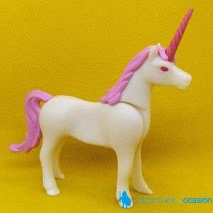 Playmobil Unicornio de pelo y cuerno rosa, animal motológico