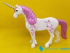 Playmobil Unicornio rosa tatuado, animal mitológico