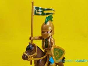 Playmobil Caballero del dragón con estandarte y caballo