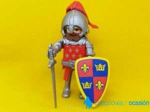 Playmobil Caballero medieval de la orden de la Flor de Lis con escudo y espada