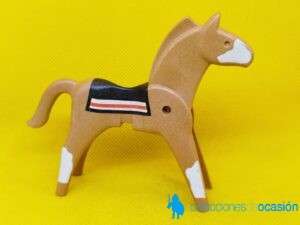 Playmobil Caballo indio con manta negra