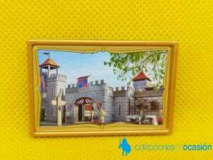 Playmobil Cuadro de castillo con marco dorado, conexión Steck
