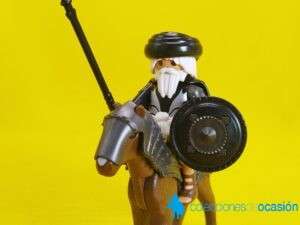 Playmobil Lancero árabe a caballo, moro con caballo acorazado