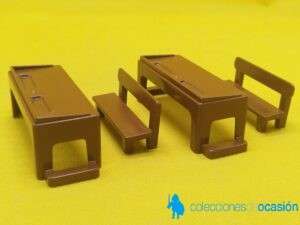 Playmobil Mesas y pupitres de colegio, muebles