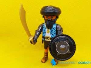 Playmobil Moro, guerrero árabe con escudo y espada
