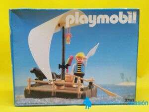 Playmobil Naufrago pirata en balsa REF 3793