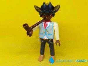 Playmobil Vaquero negro con pipa, viajero del oeste