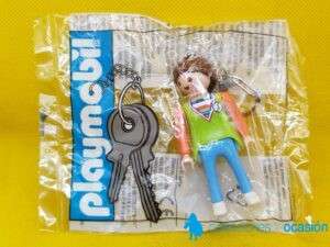 Playmobil llavero de trabajadora de supermercado