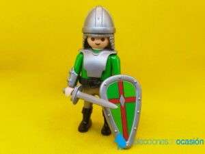 Playmobil Caballero cruzado, caballero medieval con escudo y espada