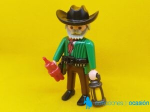 Playmobil Vaquero con dinamita, cowboy, colección planeta